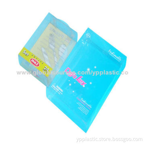 Clear rigid plastic case with printing